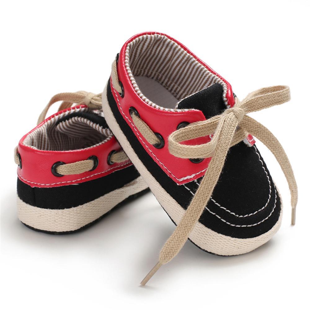 Baby Boys Lace-Up Color Block Shoes Childrens Shoes Wholesale - PrettyKid