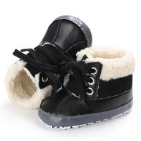 Baby Unisex Lace-up PU Casual Snow Boots Wholesale Child Shoes - PrettyKid