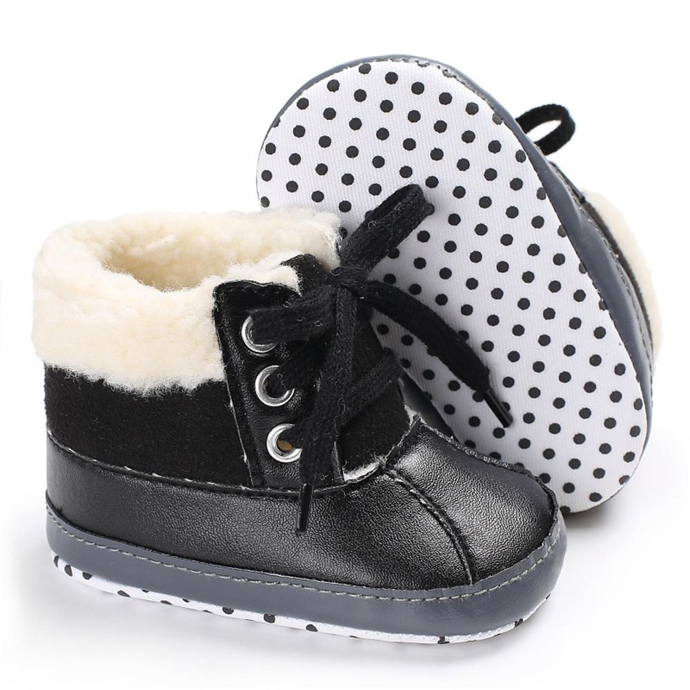 Baby Unisex Lace-up PU Casual Snow Boots Wholesale Child Shoes - PrettyKid