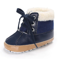 Baby Unisex Lace-up PU Casual Snow Boots Wholesale Child Shoes - PrettyKid