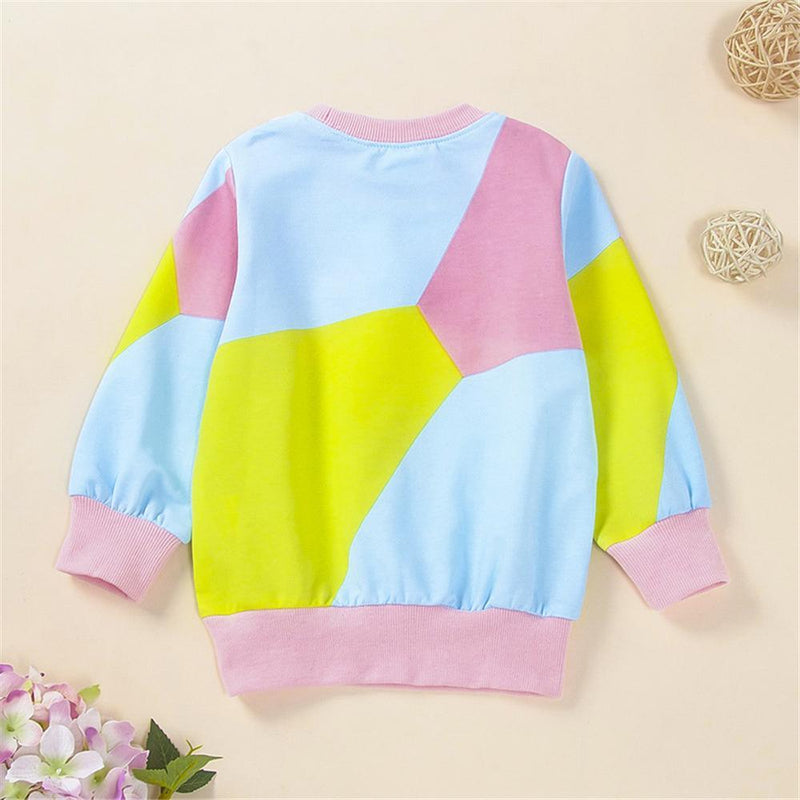 Girls Lace Color Block Long Sleeve Tops Wholesale Girl Clothing - PrettyKid