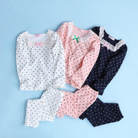 Girls Lace Floral Printed Long Sleeve Top & Pant - PrettyKid