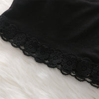 Girls Lace Flying Sleeve Solid Color Top & Trousers Trendy Kids Wholesale clothes - PrettyKid