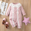 Baby Girls Lace Long Sleeve Cute Romper Buy Baby Clothes In Bulk - PrettyKid