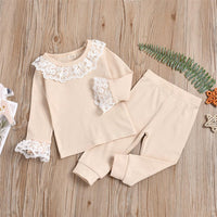 Baby Lace Long Sleeve T-Shirt & Pants Baby Clothes Wholesale Suppliers - PrettyKid