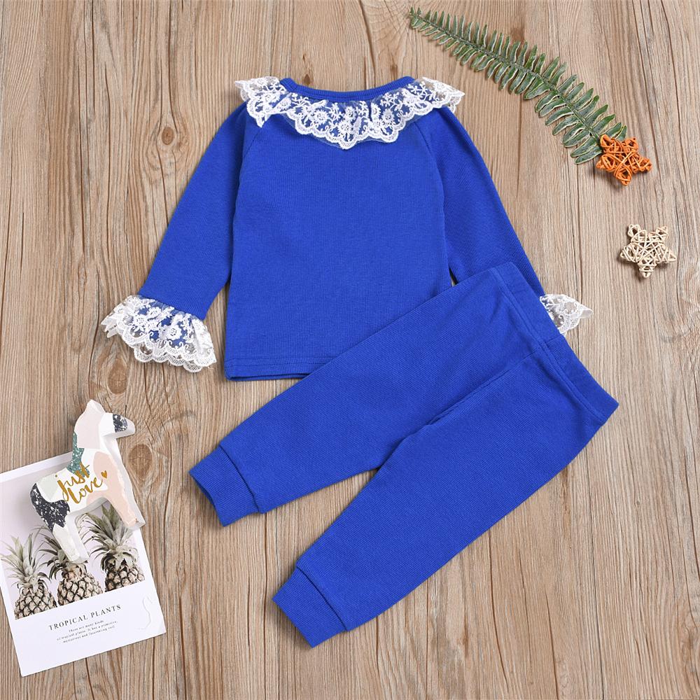 Baby Lace Long Sleeve T-Shirt & Pants Baby Clothes Wholesale Suppliers - PrettyKid