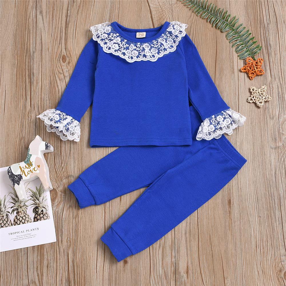 Baby Lace Long Sleeve T-Shirt & Pants Baby Clothes Wholesale Suppliers - PrettyKid