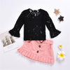 Girls Lace Long Sleeve Top & Skirt Wholesale Girls Clothing - PrettyKid