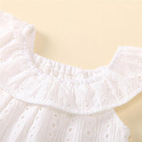 Baby Girls Lace Lotus Leaf Collar Top & Suspender Skirt Baby Wholesale vendors - PrettyKid