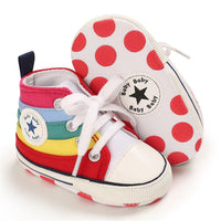 Baby Unisex Lace Up Canvas Cartoon Printed Casual Sneakers Kids Shoes Wholesale vendors - PrettyKid