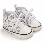 Baby Unisex Lace Up Canvas Cartoon Printed Casual Sneakers Kids Shoes Wholesale vendors - PrettyKid