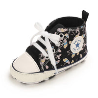 Baby Unisex Lace Up Canvas Cartoon Printed Casual Sneakers Kids Shoes Wholesale vendors - PrettyKid