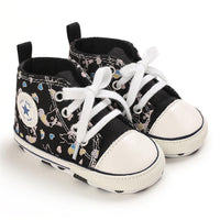 Baby Unisex Lace Up Canvas Cartoon Printed Casual Sneakers Kids Shoes Wholesale vendors - PrettyKid