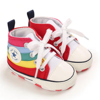 Baby Unisex Lace Up Canvas Cartoon Printed Casual Sneakers Kids Shoes Wholesale vendors - PrettyKid