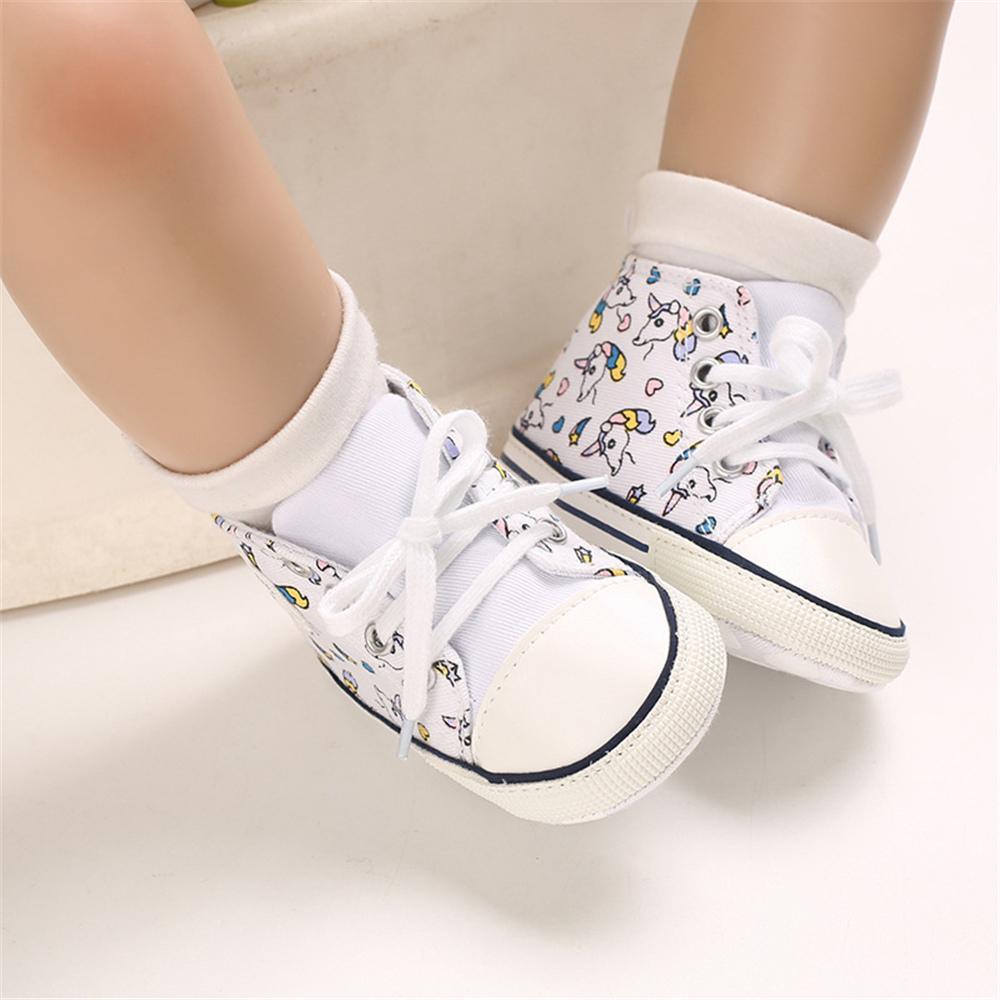 Baby Unisex Lace Up Canvas Cartoon Printed Casual Sneakers Kids Shoes Wholesale vendors - PrettyKid