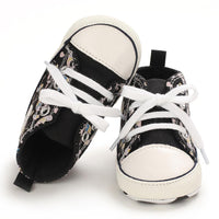 Baby Unisex Lace Up Canvas Cartoon Printed Casual Sneakers Kids Shoes Wholesale vendors - PrettyKid