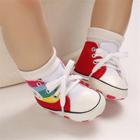 Baby Unisex Lace Up Canvas Cartoon Printed Casual Sneakers Kids Shoes Wholesale vendors - PrettyKid