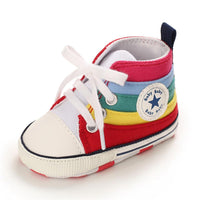 Baby Unisex Lace Up Canvas Cartoon Printed Casual Sneakers Kids Shoes Wholesale vendors - PrettyKid