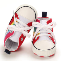 Baby Unisex Lace Up Canvas Cartoon Printed Casual Sneakers Kids Shoes Wholesale vendors - PrettyKid