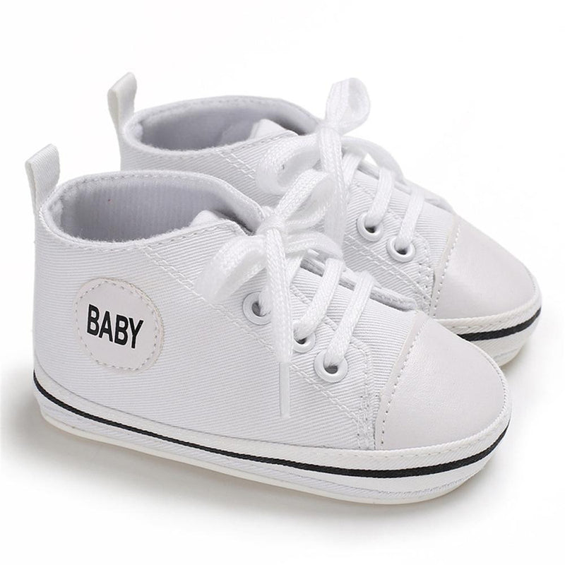 Baby Lace Up Canvas Sneakers Wholesale Toddlers Canvas Shoes - PrettyKid
