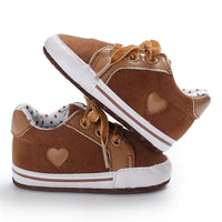 Baby Girls Lace Up Canvas Star Sneakers Wholesale - PrettyKid