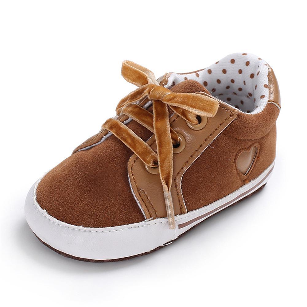 Baby Girls Lace Up Canvas Star Sneakers Wholesale - PrettyKid