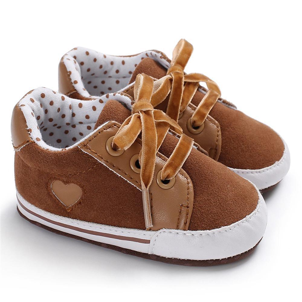 Baby Girls Lace Up Canvas Star Sneakers Wholesale - PrettyKid