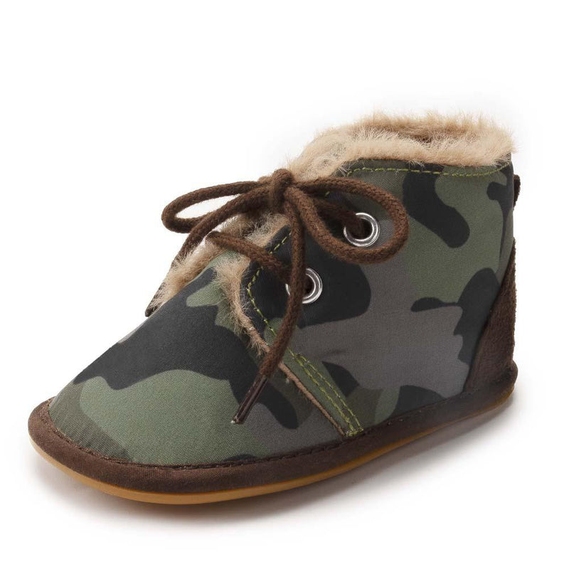 Baby Boys Lace Up Fur Winter Warm Boots Wholesale - PrettyKid