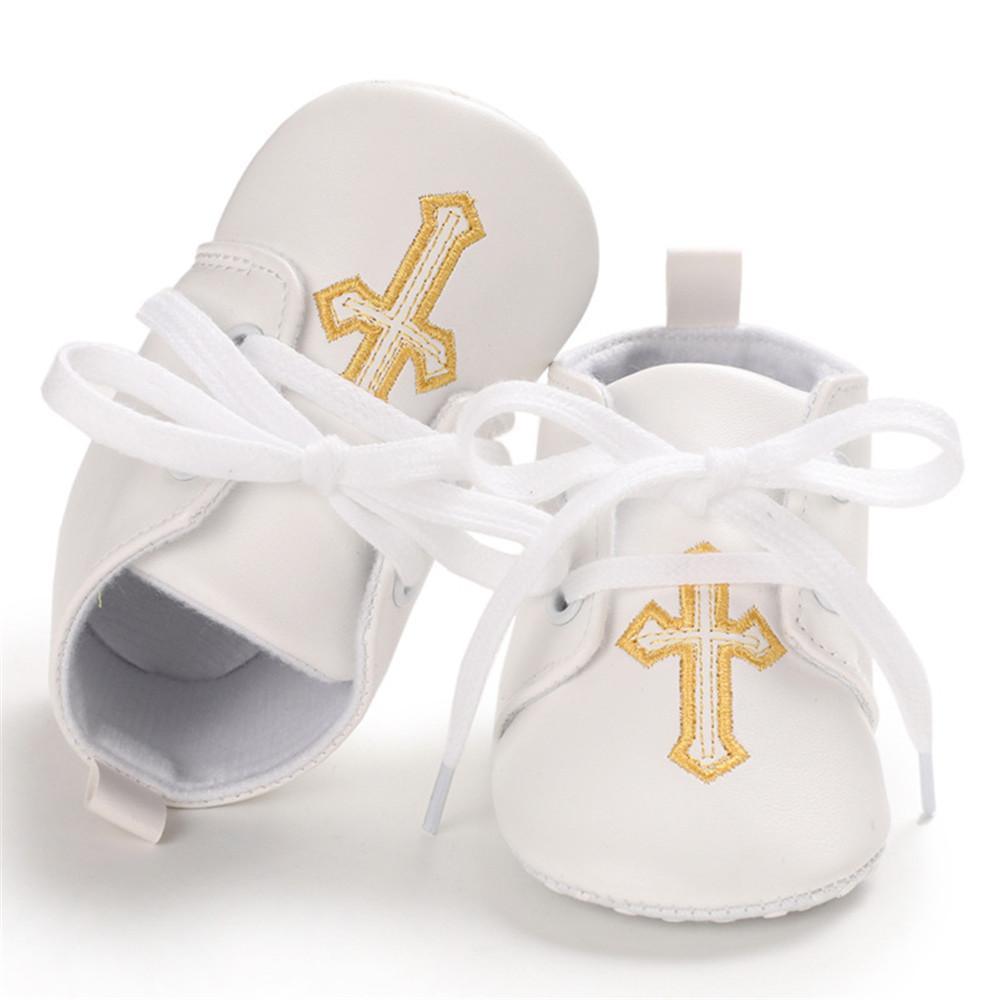 Baby Unisex Lace Up Solid Casual Shoes - PrettyKid