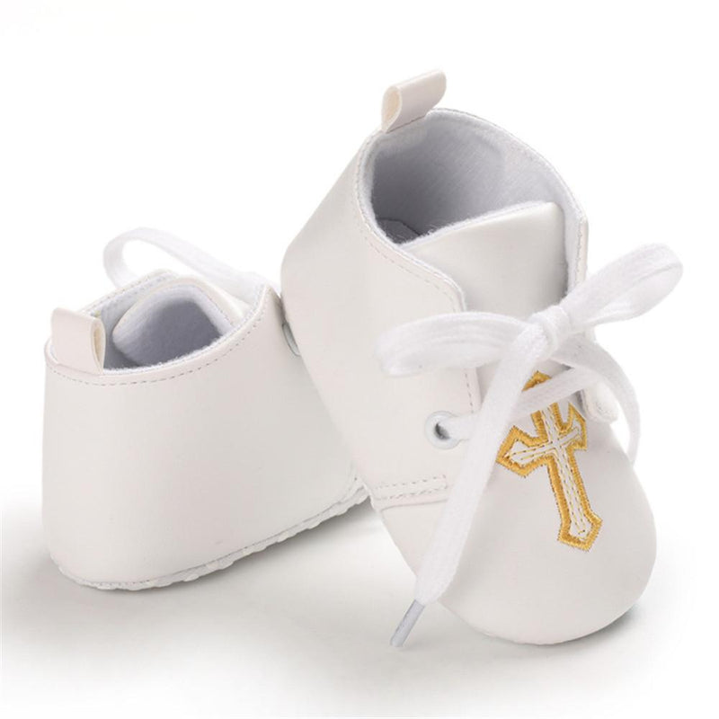 Baby Unisex Lace Up Solid Casual Shoes - PrettyKid