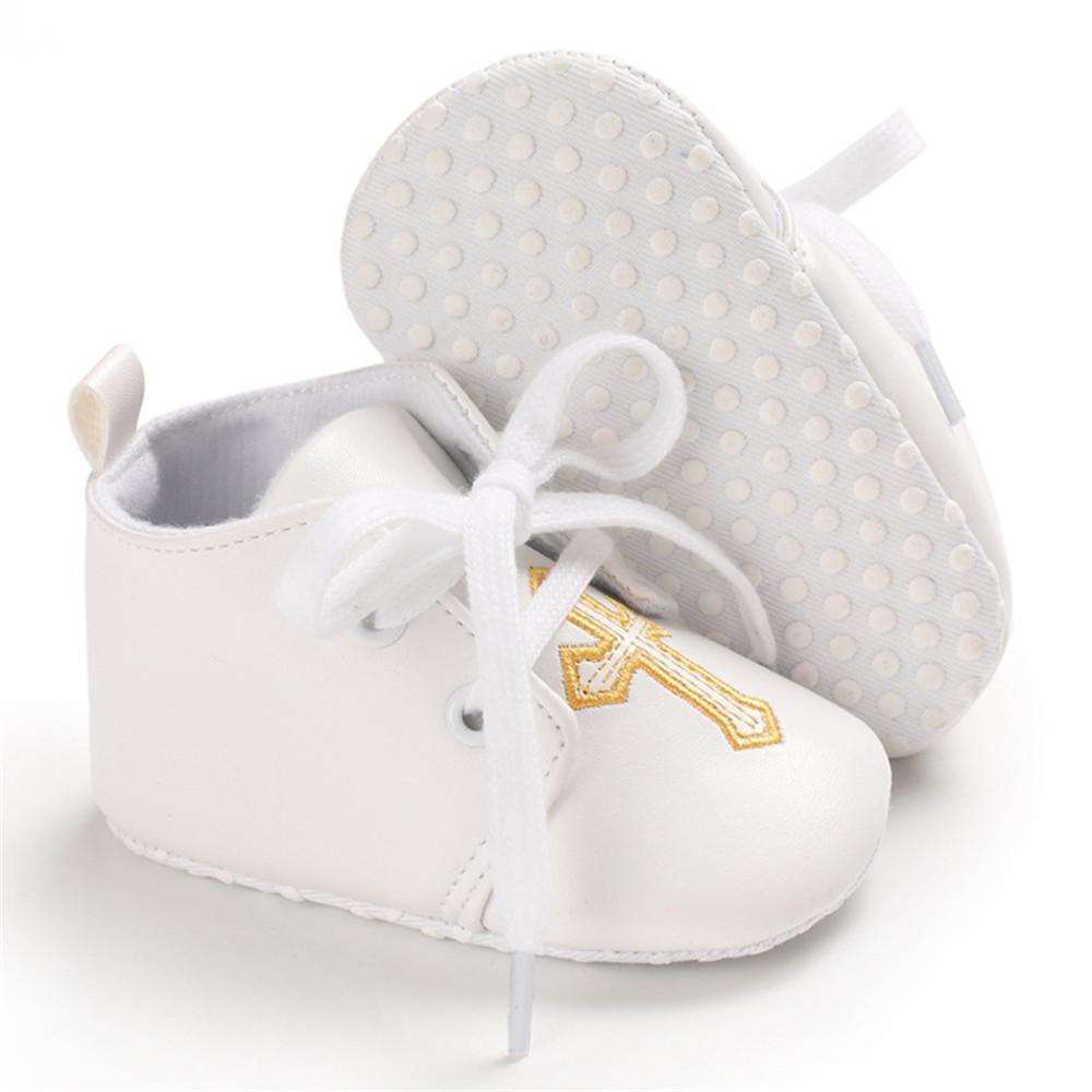 Baby Unisex Lace Up Solid Casual Shoes - PrettyKid