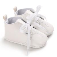 Baby Unisex Lace Up Solid Casual Shoes - PrettyKid