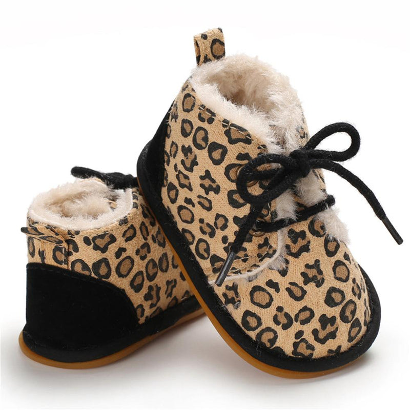Baby Unisex Lace Up Solid Snow Boots Wholesale Toddler Shoes - PrettyKid