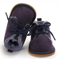 Baby Unisex Lace Up Solid Snow Boots Wholesale Toddler Shoes - PrettyKid