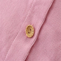 Girls Lapel Button Letter Printed Jacket Girls Clothing Wholesale - PrettyKid