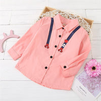 Boys Lapel Long Sleeve Button Cardigan Shirt Wholesale Boutique Kid Clothing - PrettyKid