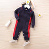 Baby Boys Lapel Long Sleeve Color Block Romper Baby Clothes Warehouse - PrettyKid