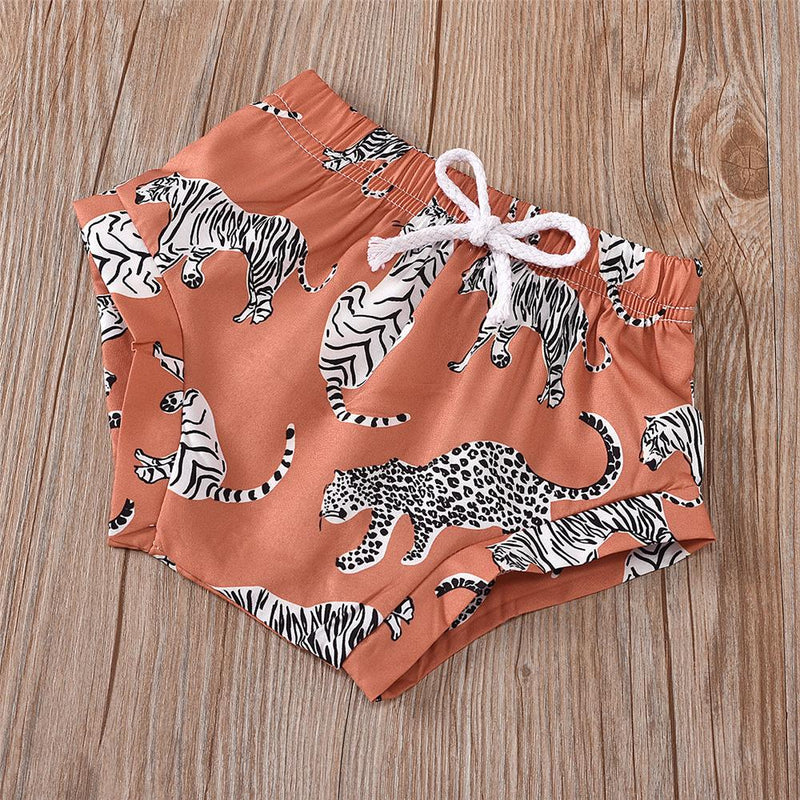 Baby Girls Animal Printed Sleeveless Top & Shorts Wholesale Baby Boutique Items - PrettyKid