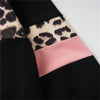 Girls Leopard Color Block Long Sleeve T-shirt Girls Wholesale Clothes - PrettyKid