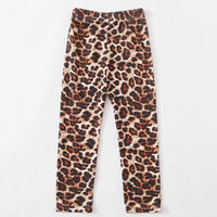 Toddler Girls Leopard Elastic Waist Pants Wholesale Girls Clothing - PrettyKid