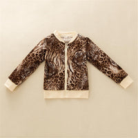 Girls Leopard Long Sleeve Top & Pants Wholesale Girl Clothing - PrettyKid