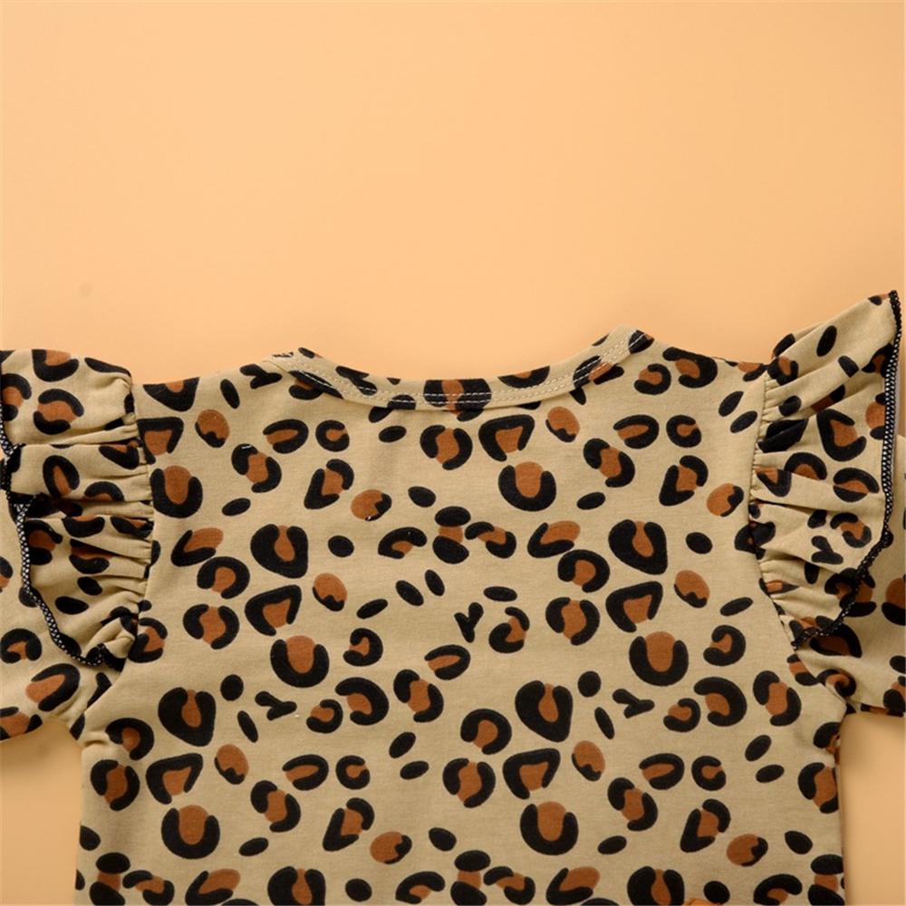 Toddler Girls Leopard Long Sleeve Top & Solid Skirt Girl Wholesale - PrettyKid