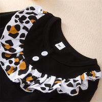 Baby Girls Leopard Long Sleeve Tops & Bottoms Buy Baby Clothes Wholesale - PrettyKid