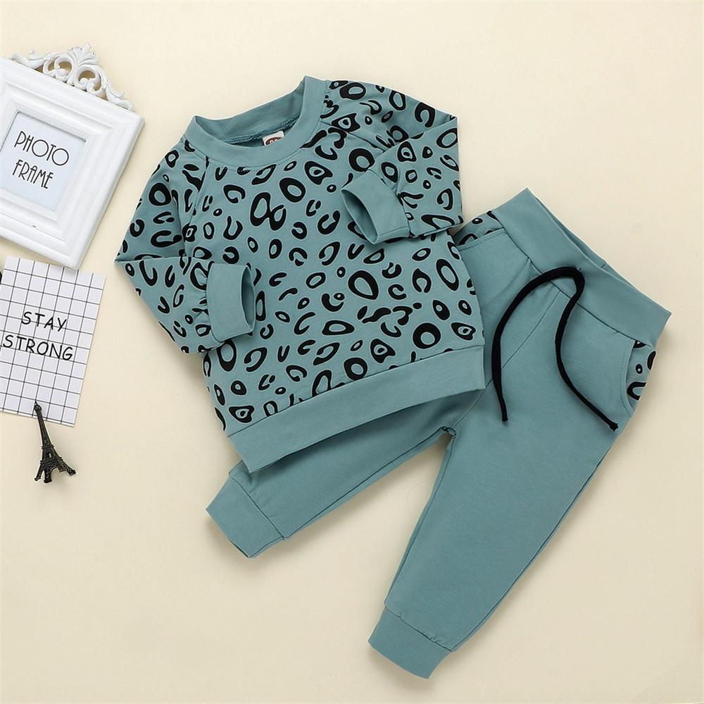 Boys Leopard Print Top & Pants - PrettyKid