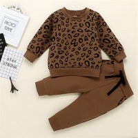 Boys Leopard Print Top & Pants - PrettyKid