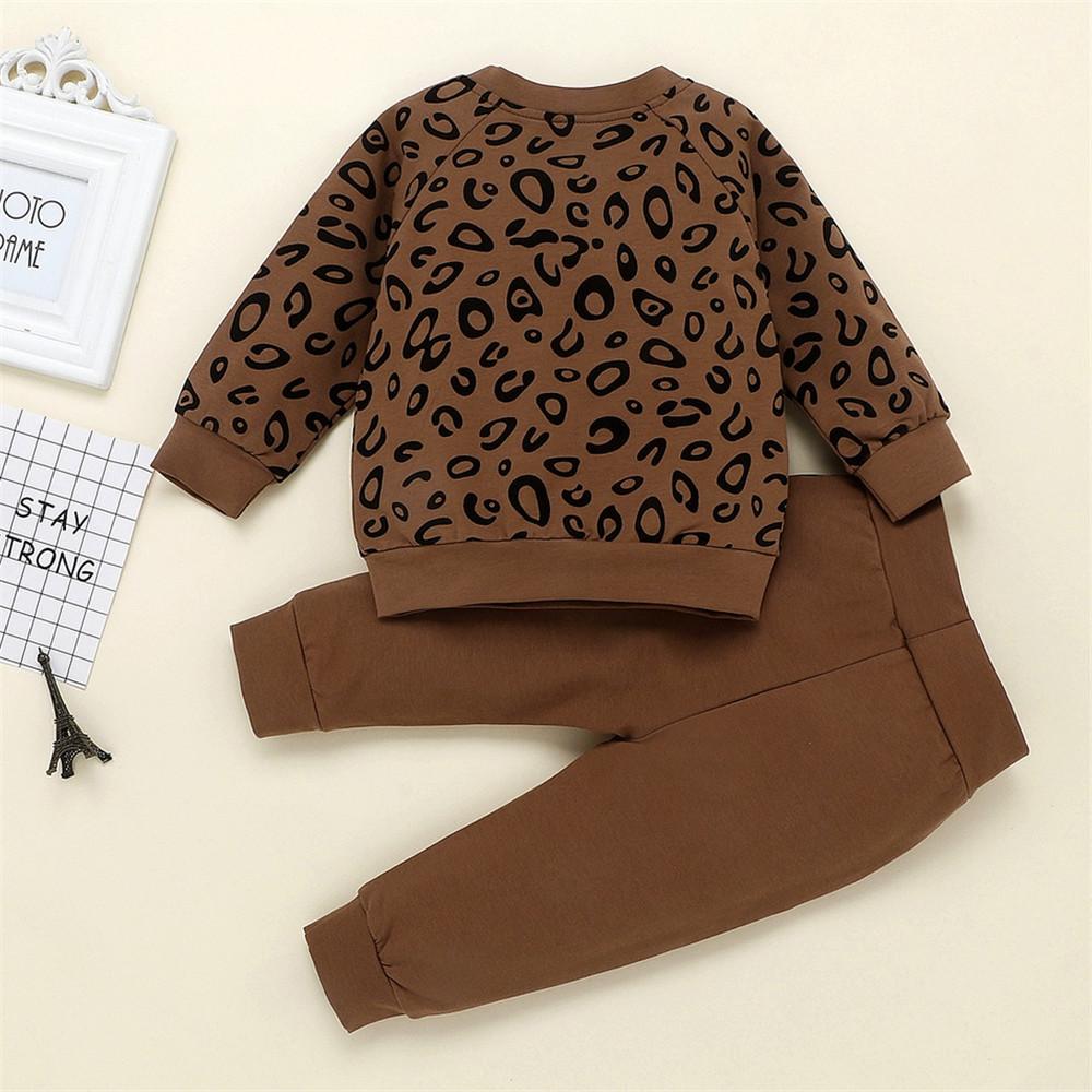 Boys Leopard Print Top & Pants - PrettyKid