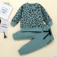 Boys Leopard Print Top & Pants - PrettyKid