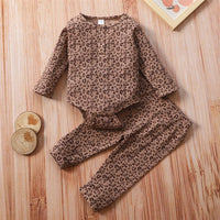 Baby Girls Leopard Printed Romper & Bottoms Baby Wholesale Suppliers - PrettyKid