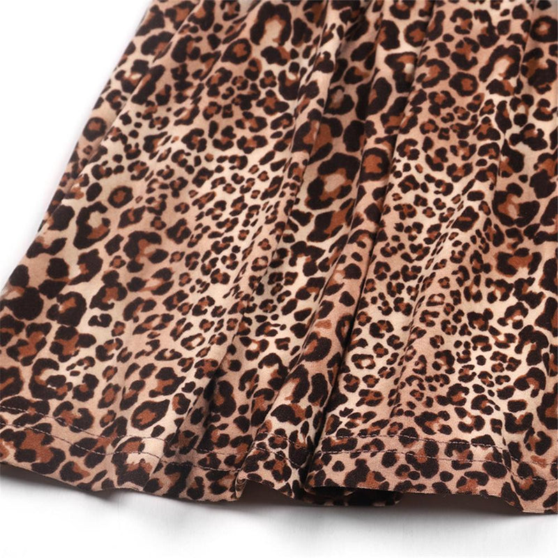 Girls Leopard Printed Skirt Wholesale Girl Boutique clothes - PrettyKid