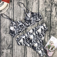 Toddler Girls Leopard Printed Solid Metal Buckle Swimming Suits Plus Size Swimwear european children's clothing wholesale - PrettyKid